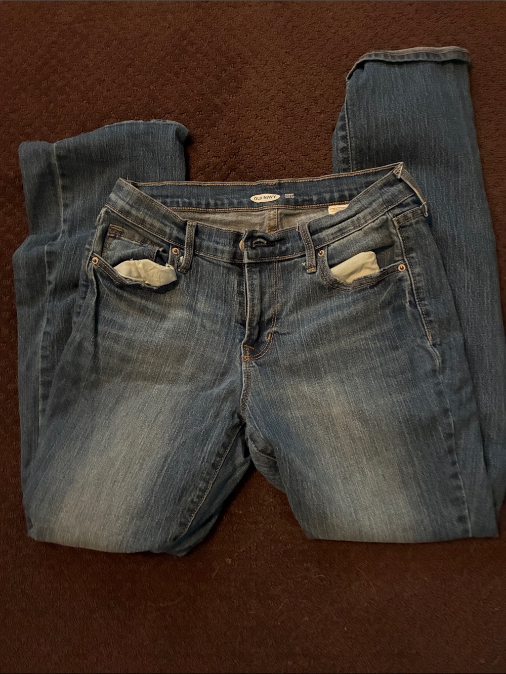 Medium Wash Curvy Bootcut Jeans Short